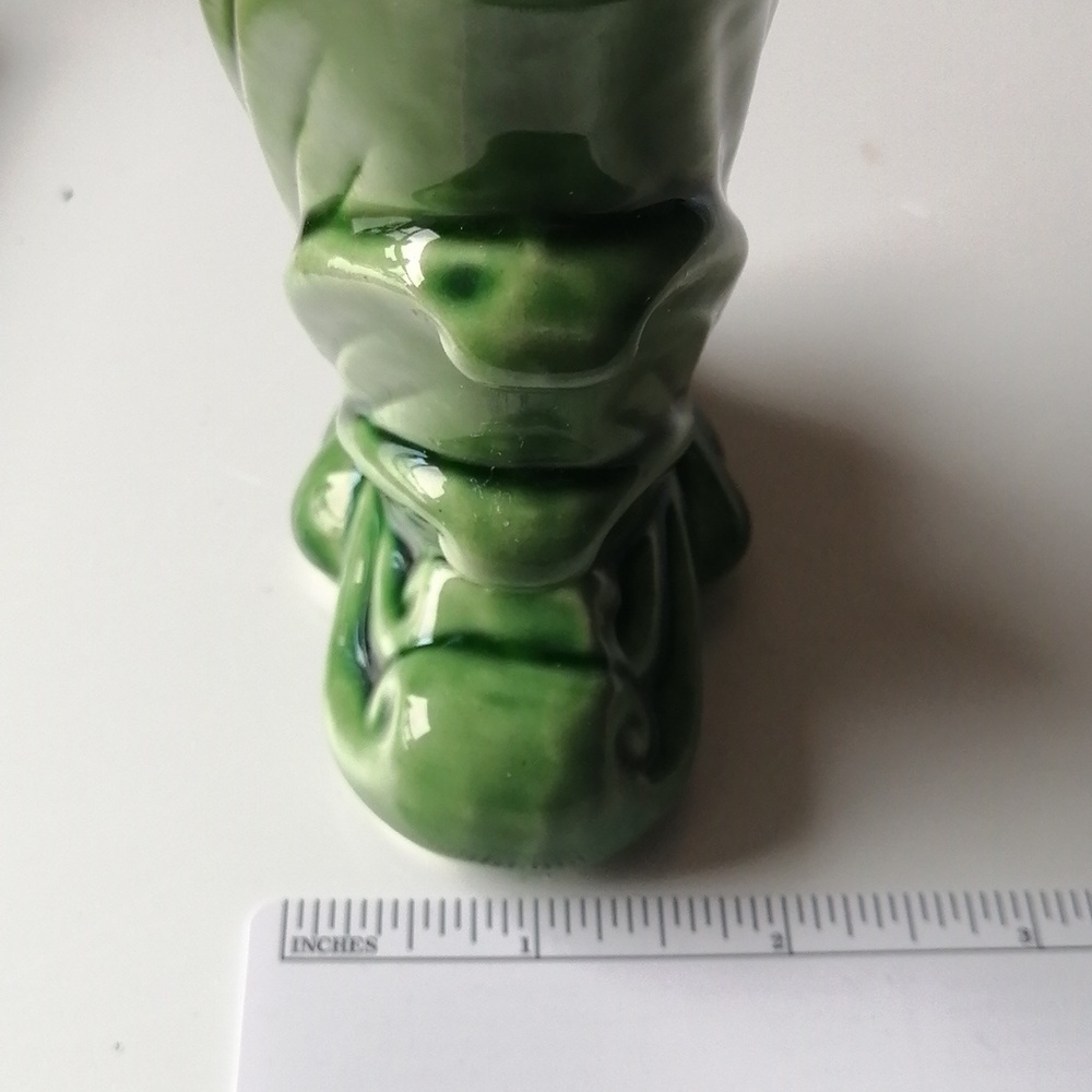 Vintage Shawnee Cornucopia Green Ceramic Decorative Small Vase - Picture 8 of 10